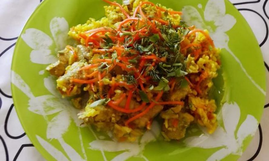 Рецепт плова в мультиварке скороварке с курицей