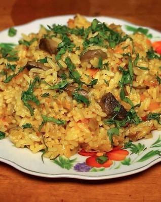 Постный плов в мультиварке