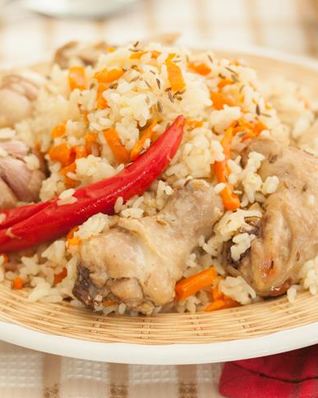 Простой плов из курицы