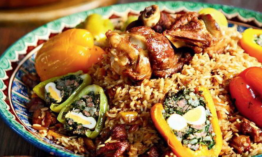 Рецепт узбекского плова с фаршированными овощами