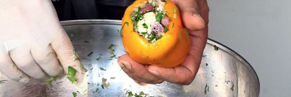 узбекский плов с фаршированными овощами