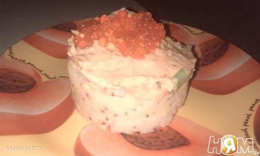 Рецепт праздничного картофельного пюре с красного икроя