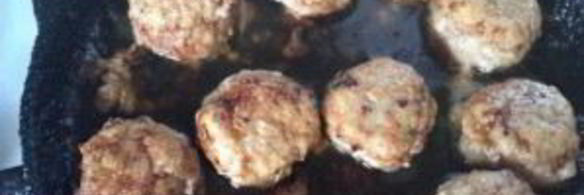 фрикадельки с овощным рагу