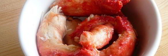 фрикасе из крабов с белыми грибами