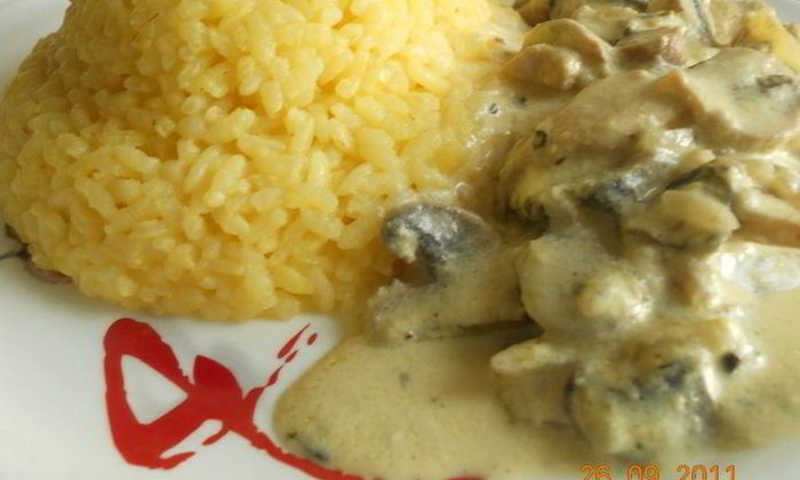 Рецепт фрикасе из курицы с рисом карри