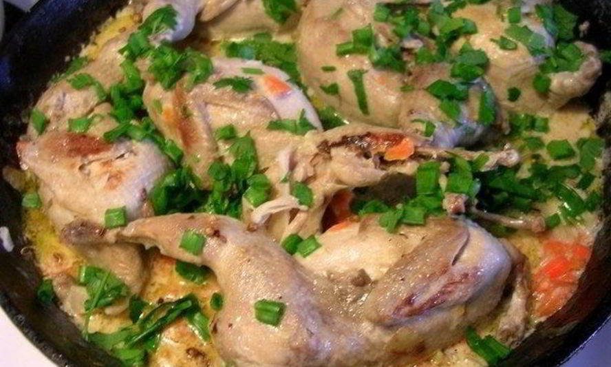 Рецепт фрикасе из куропатки