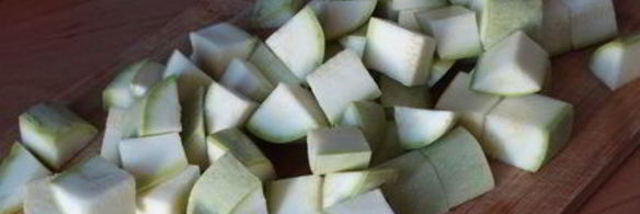 грибное рагу с кабачками в сметанном соусе