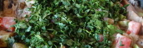 грибное рагу с кабачками в сметанном соусе