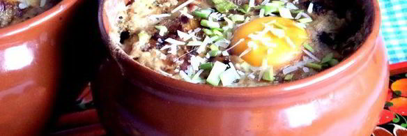 грибное рагу в горшочках