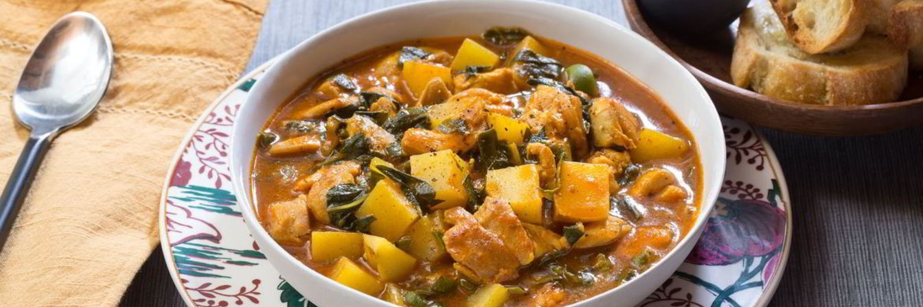 Картофельное рагу с курицей