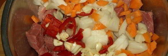 казаречче с рагу из говядины