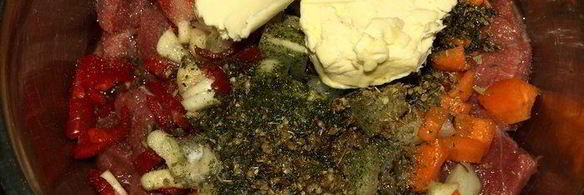 казаречче с рагу из говядины