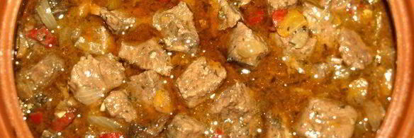 казаречче с рагу из говядины