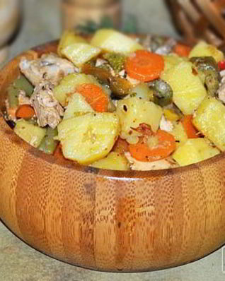 Куриное рагу с овощами