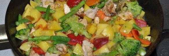 куриное рагу с овощами