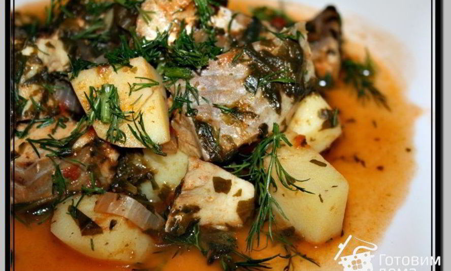 Рецепт ленивого рагу с рыбой