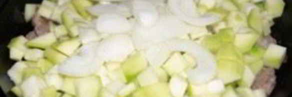 мясное рагу с кабачками