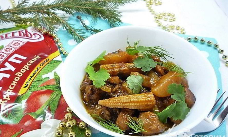 Рецепт мясного рагу с овощами по-перуански