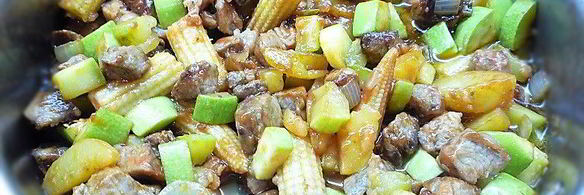 мясное рагу с овощами по-перуански