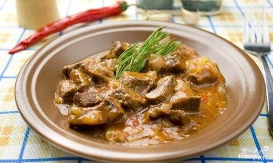 Рецепт острого рагу из говядины