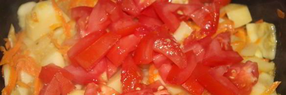 овощное рагу из картофеля и кабачков