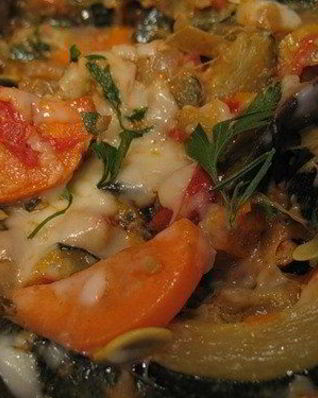 Овощное рагу с грибами