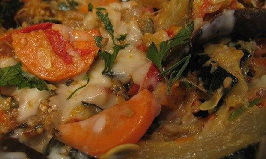 Рецепт овощного рагу с грибами