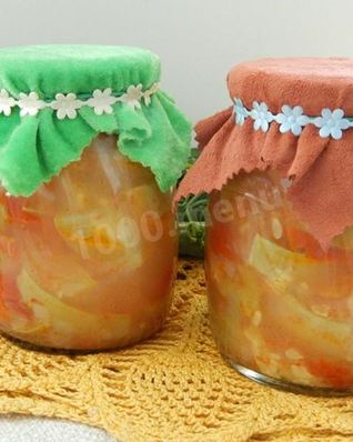 Овощное рагу с кабачками на зиму