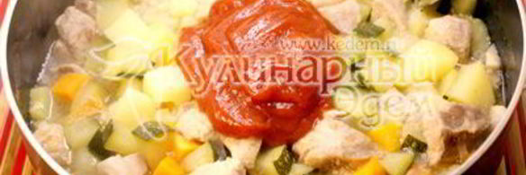 овощное рагу с кабачками цукини