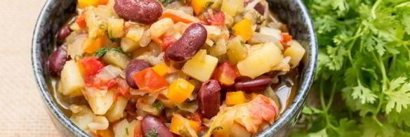 овощное рагу с красной фасолью