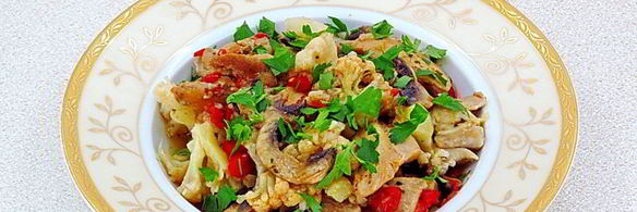 овощное рагу с курицей в мультиварке