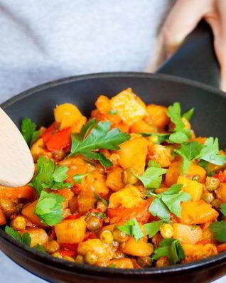 Овощное рагу со сладким перцем и томатами