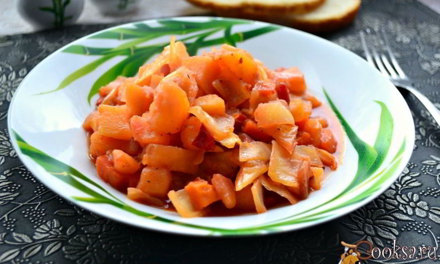 Рецепт овощного рагу в мультиварке