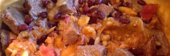 пикантное рагу в тыкве