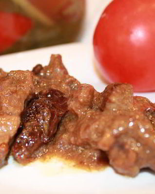 Рагу из баранины с черносливом