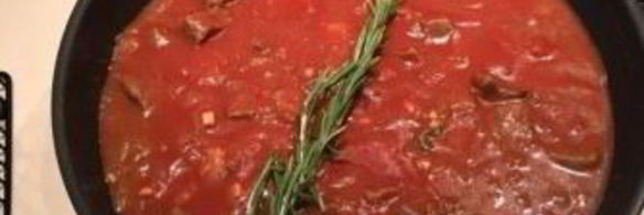 рагу из белой фасоли с говядиной и травами