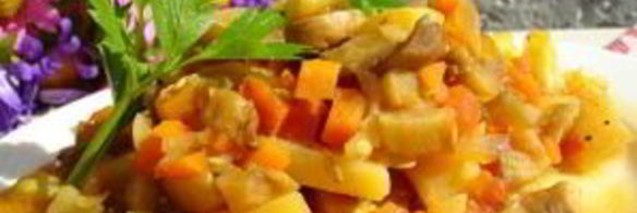 рагу из кабачков с грибами