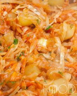 Рагу из капусты с кабачками