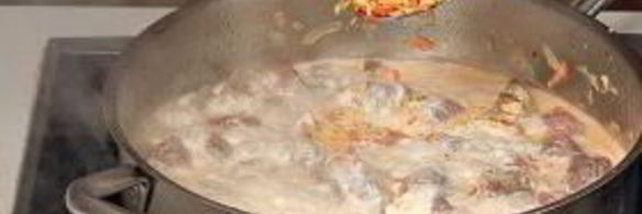 рагу из куриной печенки с орехами