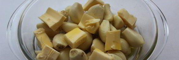 рагу из курицы с фасолью и запеченным чесноком