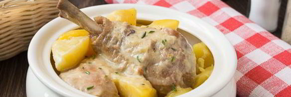 рагу из курицы в сметане