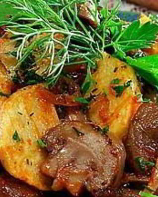 Рагу из рыжиков