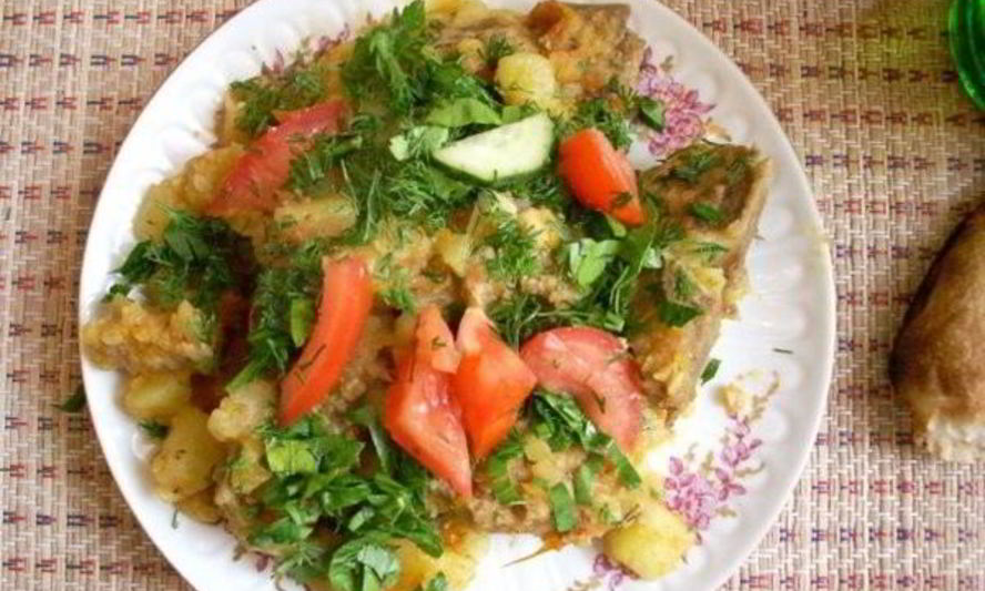 Рецепт рагу на свиных ребрышках