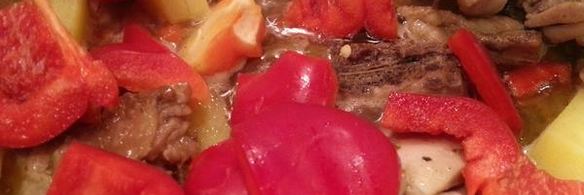 рагу с курицей и овощами