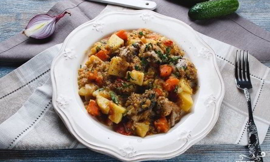 Рецепт рагу с курицея