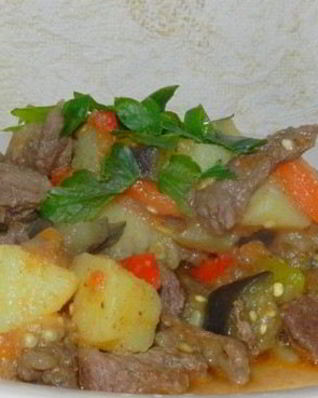 Рагу в мультиварке с мясом