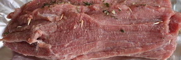 рулет из говядины с рагу из кабачков