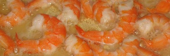 рисовая лапша с овощами и креветками