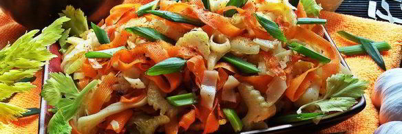 рисовая лапша с овощами