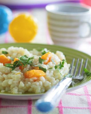 Детское ризотто с тыквой